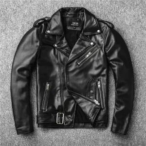 짜 가죽 코트 Chaqueta 옷 Los 오토바이 슬림 맞는 자켓 남자 빈 소 상의 De 의류