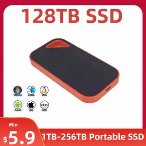 128TB 휴대용 게임용 PC 솔리드 디스크 2TB 하드 전자 HDD SSD 외장 1TB USB 스테이트 드라이브