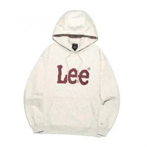 리 LEE 빅 트위치 로고 후드 티셔츠 오트밀 LE2503HD01OT 476533