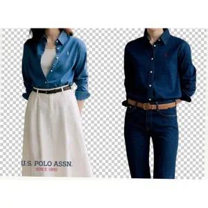 유에스피에이 쿠폰혜택U.S POLO ASSN. 25FW 릴렉스핏 데님셔츠 2종 여성 1417586