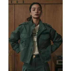 SUPERDRY W 밀리터리 크롭 자켓SDFJWDO04 367925