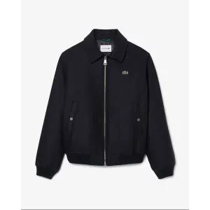 매장정품 라코스테 LACOSTE 브랜드관 남성 울 혼방 에비에이터 자켓 BH7843-55N HDE 다크 네이비 647406