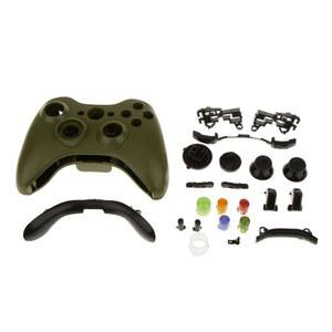 Xbox 360 무선 하우징 커버(블랙) 있는 멜로시아 버튼이 쉘 풀 케이스 교체용 컨트롤러