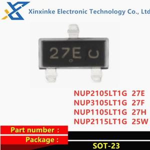100PCS NUP2105LT1G SOT-23 마킹: 27E 27F 27H 25W 양방향 TVS 다이오드 24V
