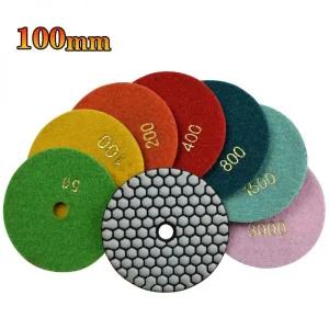 전동드릴광택패드 유막제거 100mm 4 