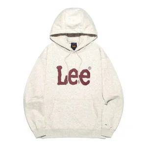 매장정품 리 LEE 빅 트위치 로고 후드 티셔츠 오트밀 LE2503HD01OT 133556