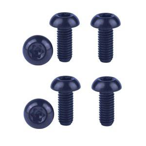 바이크 자전거 디스크 브레이크 로터 스크류 6Pcs(블랙)용 VAMUOEFL M5 x 10mm 티타늄 볼트 Torx T25 헤드