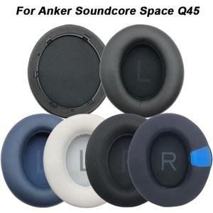Anker Soundcore Space Q45 용 단백질 이어 패드  교체용 쿠션 헤드폰  듀얼