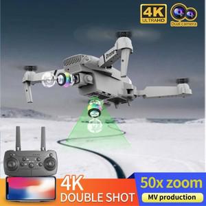 듀얼 4K 카메라를 갖춘  E88 화면 제어 드론 FPV 접이식 광학  쿼드콥터