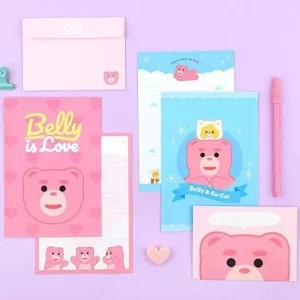 벨리곰 귀여운 편지지 세트 5P 캐릭터 포스터 편선지 귀여운편지지세트 귀여운편선지세트