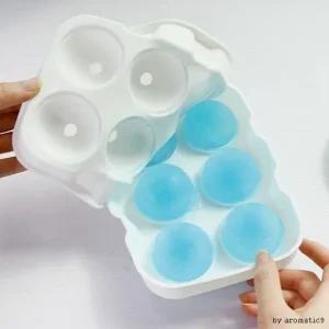 고품질 6구 아이스볼 실리콘 얼음틀 45ml 메이커 트레이 (WD94A1F)