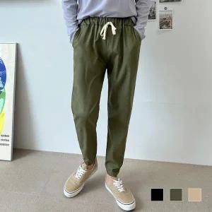 도너번 남자 조거팬츠 SD220845 슬랙스 면 밴딩 면바 스키니진 겨울