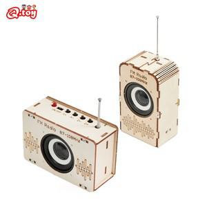 DIY FM 라디오 모델, 목재 스템 기술, 실험 도구 키트, 학습 교육, 학교 용품, 과학 장난감