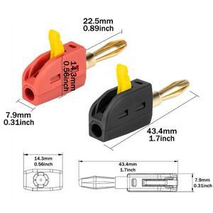 4mm 솔더리스 퀵 와이어 커넥터 고전류 32A 바나나 플매트 카펫 러그 터미널 블록 전력  장비 뮤지컬 스피
