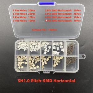 1Box JST SH1.0/1.25mm/PH 2.0/SM/SYP/XH 2.54mm/KF2510/VH 3.96mm 피치 터미널 키트 Male 하우징 핀 헤더