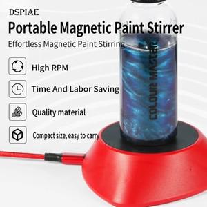 DSPIAE MS-01 휴대용 마그네틱 페인트 교반기 모드 도구 액체 믹서 밀리터리 모델 건축 취미 DIY