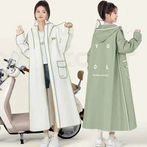 [blackqueen]배색라인 백팩가능 성인용 레인코트 blk003627_P396329303