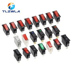 10PCS KCD3 로커 스위치 ON-OFF 2 3 핀 전기 장비 조명 전원 포함 16A 250V  20A AC