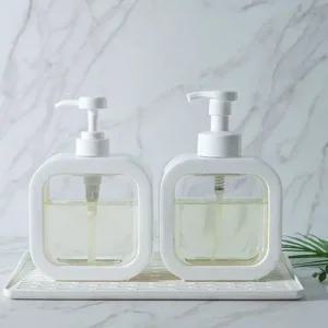 디스펜서 세제 샴프 핸드워시 손세정제 공병 500ml 욕실디스펜서 화장품용기 샴푸디스펜서