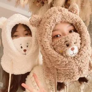 겨울모자 방한 니뜨 귀도리 바라클라바 곰돌이 운동 아웃도어 겨울패션 등산용품