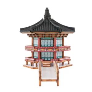 DIY 나무 조립 모형 건축 건물 만들기 미니 향원정만들기놀이 목재 키트 물만들기