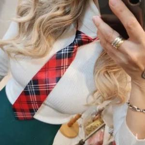 레드체크 자동 넥타이 학예회 졸업 코스프레 스쿨룩 할로윈 촬영소품 사진관 학생