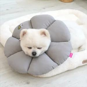 패리스독 꿀잠카라 그레이XL강아지깔때기 반려견넥 목보호대 고양이 깔대기 수술 미용 강아지 목대
