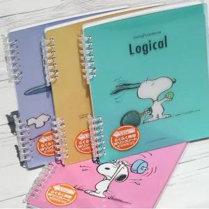 나카바야시 A5 20공 루즈리프 스누피 바인더노트 A513나까바 수입 대학생 필기 라인 라인책 고급 형노트 바