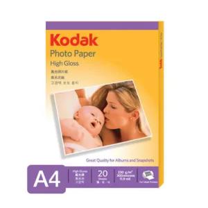 코닥 광택 포토용지 5740-322 구4027-310 A4 20매인화지 사진