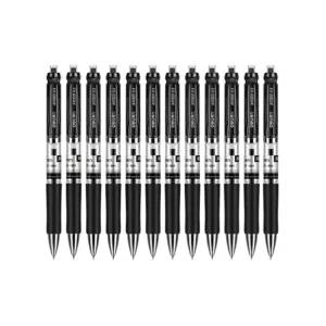 델리 부드러운 매트바디 중성펜 0.5mm 블랙 12자루 한상자 co-01395 (3B1023) 디자인 디자인볼 문구용 사무