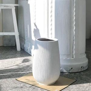 베하몰 마블 화분 플리츠 세로줄단지 20x38cm분갈이 홈가드닝 식물키우기 꽃키우기 원예용 집들이선물 꾸미