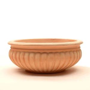 빈티지 레드테라코타 토분 펌킨 분재 30x12cm꽃화분 모정 베란다 인테리어 디자인 원예 가정용 업소용 식물