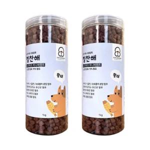 칭찬해 노즈워크 미니바이트 황태 1Kg x2애견간식 강아지 영양 반려동물 훈련