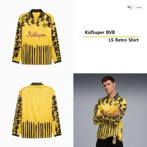매장정품 푸마 PUMA 키드슈퍼 도르트문트 LS 레트로 셔츠 782753 - 02 KidSuper BVB Retro Shirt 325843