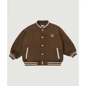 매장정품 BONATS 젤리뽀 바시티 자켓_BROWN