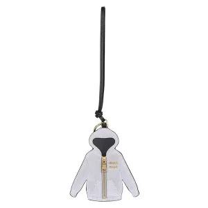 [미우미우][명품] 미우 미우 미우미우 25FW 레더 후디 그레이 참 키링 5TL530 2CUJ