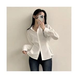 예쁨시전 라인커버 개강룩 사계절 카라넥 긴팔 셔츠 블라우스