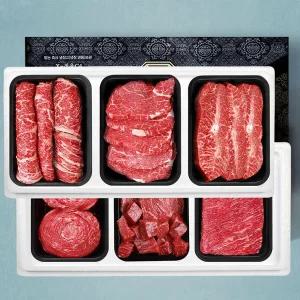 갤러리아 투뿔 횡성한우 등심 안심 특수 불국장 2.4kg