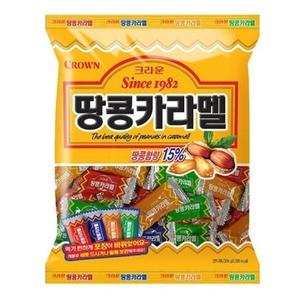 땅콩카라멜 324g 크라운제과
