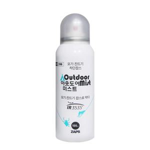 잡스 아웃도어미스트 100ml 모기 야생진드기 퇴치제