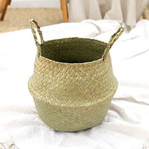 인테리어 수납 정리 용품 왕골 해초바구니 중형