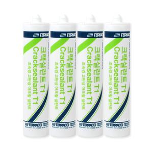 초속경 고탄성 아크릴 크랙실란트 내 외부 실리콘 T1 300ML 테라코 박스판매(25개입)