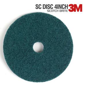 SC 디스크 4인치 녹색 400방 수세미페파 광택작업전 마무리 광택전처리 그라인더날