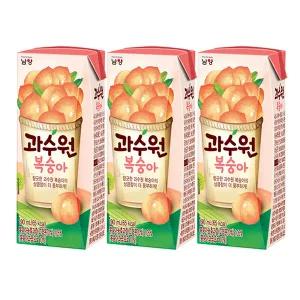 과수원 복숭아 190ml x 24팩 / 팩쥬스 팩음료