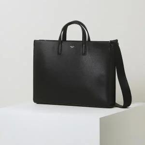 [헤지스](광주신세계)[HAZZYS ACC] [KEVIN] 블랙 단색 가죽 서류가방 HJBA5E855BK