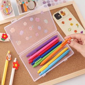 투명 통 스티커 수납함 DIY 꾸미기 통 다꾸스티커보관함 마스킹테이프 씰 정리 수납