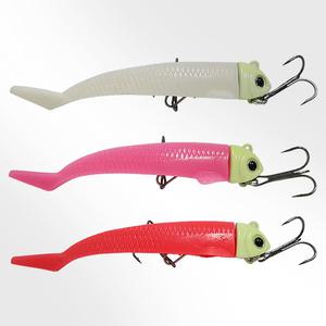 AfishLURE 지그헤드웜 3개입 풀치 갈치웜 갯바위 선상 루어낚시 미끼 채비