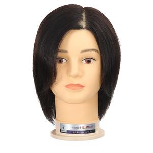 비너스가발 100%인모 12인치 맨즈 커트연습용통가발 블랙