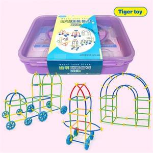 바퀴 대롱블록 328p 소프트 빨대블록