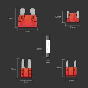 차량용 유리관 휴즈 퓨즈 자동차 DIY용 5A 10A 15/20/25/30 암페어